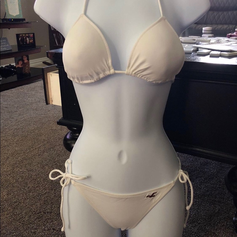 Hollister white string bikini Size XS new w/o tag